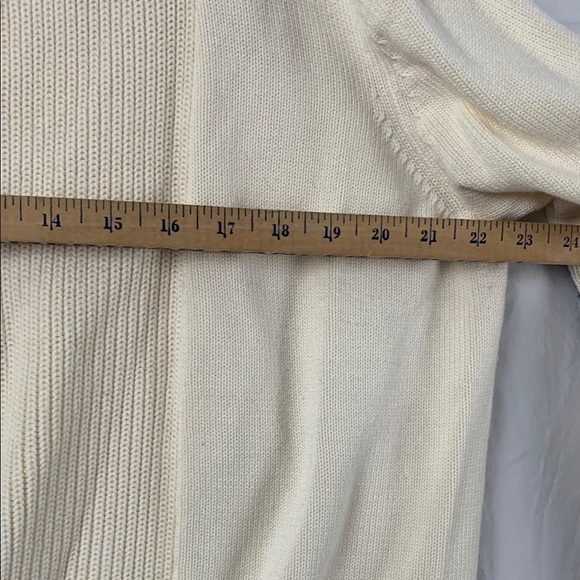 MARKET & SPRUCE | XL WOMEN COLLARED LONG CAPSULE  CARDIGAN | BEIGE TAN BLACK - Picture 9 of 9